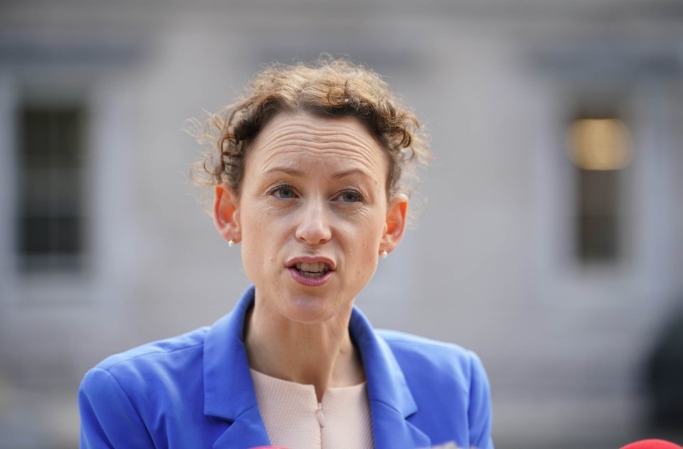 Senator Marie Sherlock speaking to the media about Ryan Tubridy's salary.