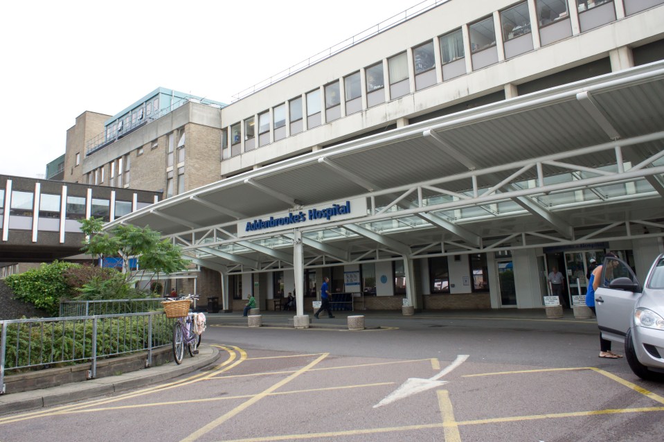 Addenbrooke's Hospital entrance.