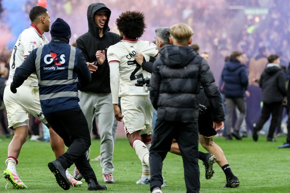 Sheffield United's players were goaded by Burnley fans during their pitch invasion