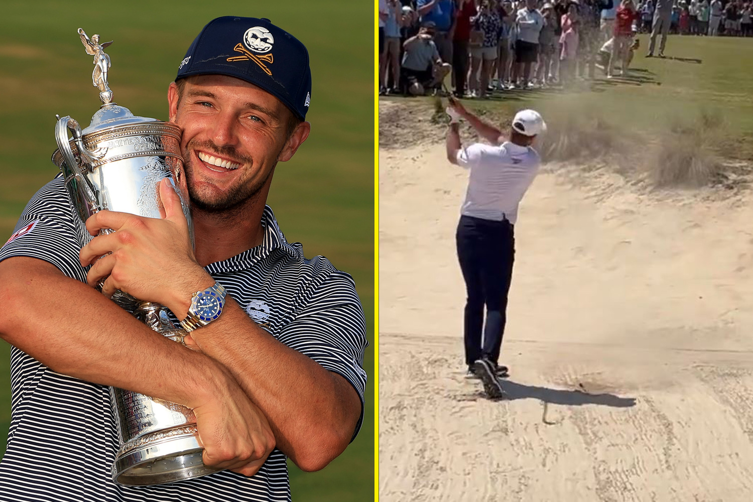 Bryson DeChambeau takes out Masters frustrations by recreating shot that beat Rory McIlroy to US Open glory