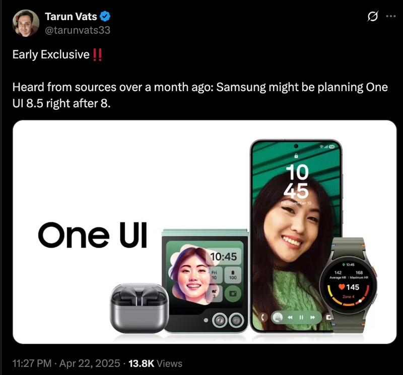 One UI 8 5 mention
