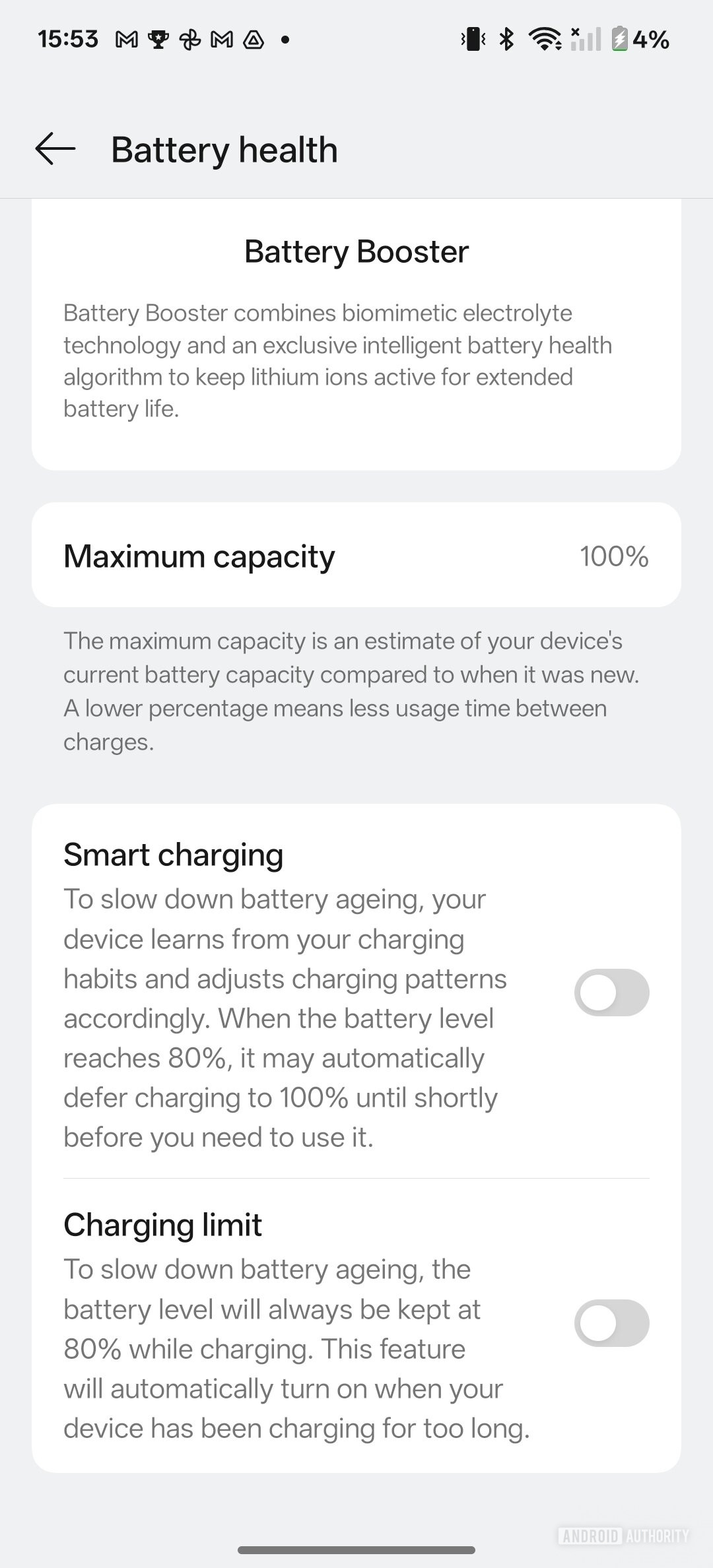 OnePlus 13 Oxygen OS 15 Android 15 Battery charging limit
