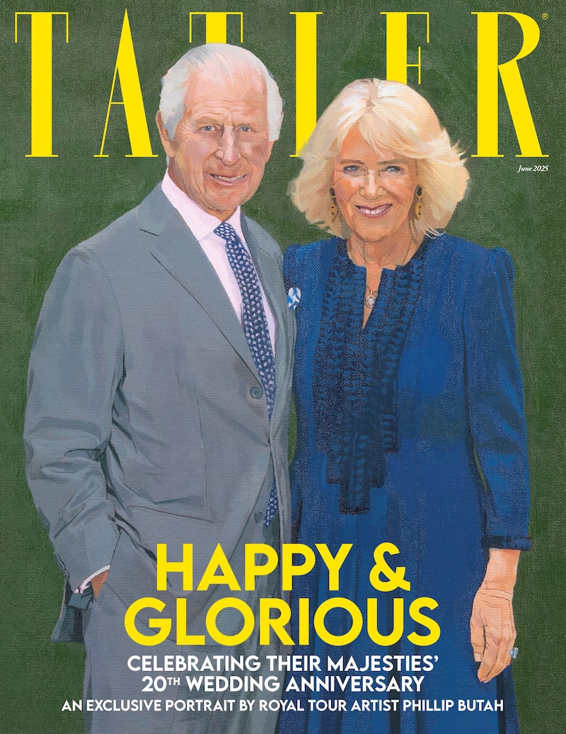 The King and Queen on the cover of Tatler magazine