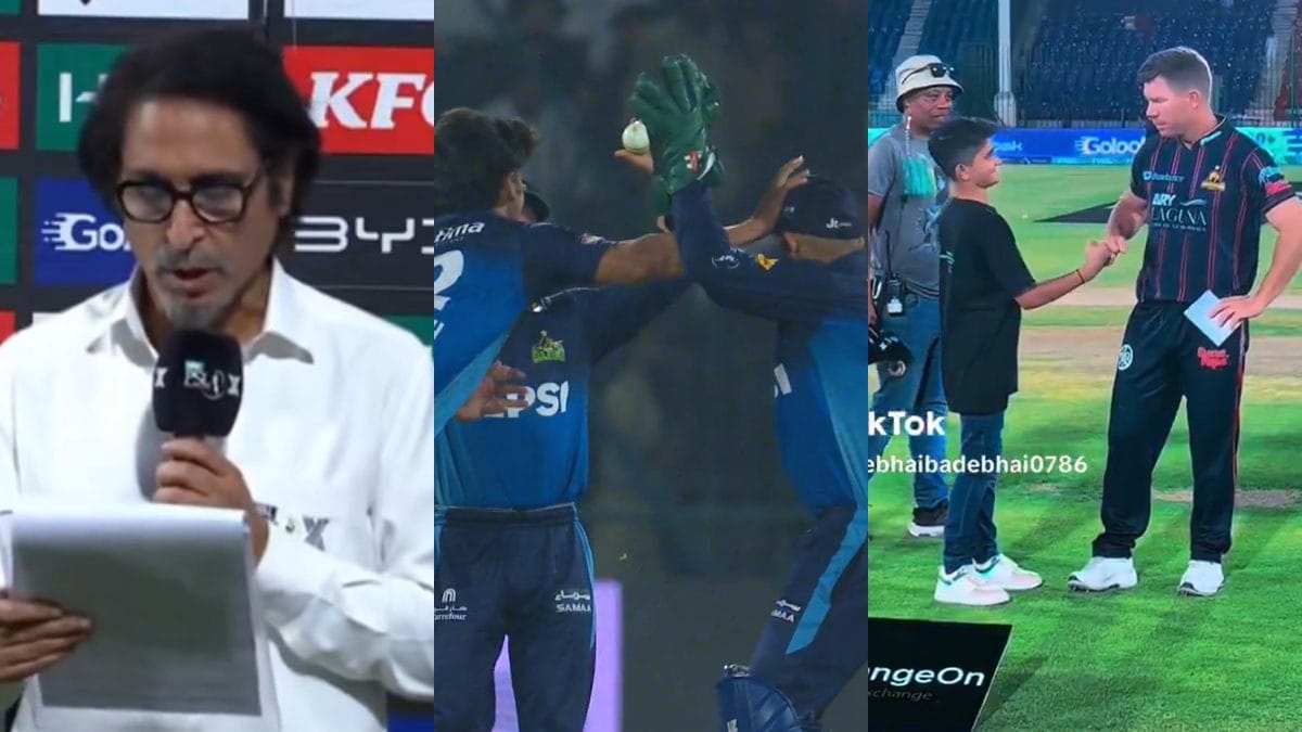 Ubaid slaps Usman by mistake, Ramiz Raja mixes up IPL and PSL, Warner’s fist bump – Firstpost