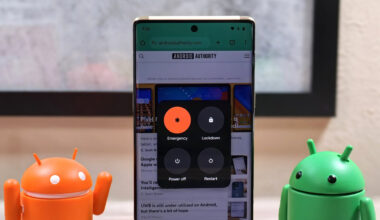 Photo of power menu in Android 15