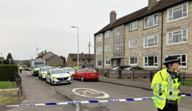 Dundee street lockdown as 7 police vehicles & ambulances present