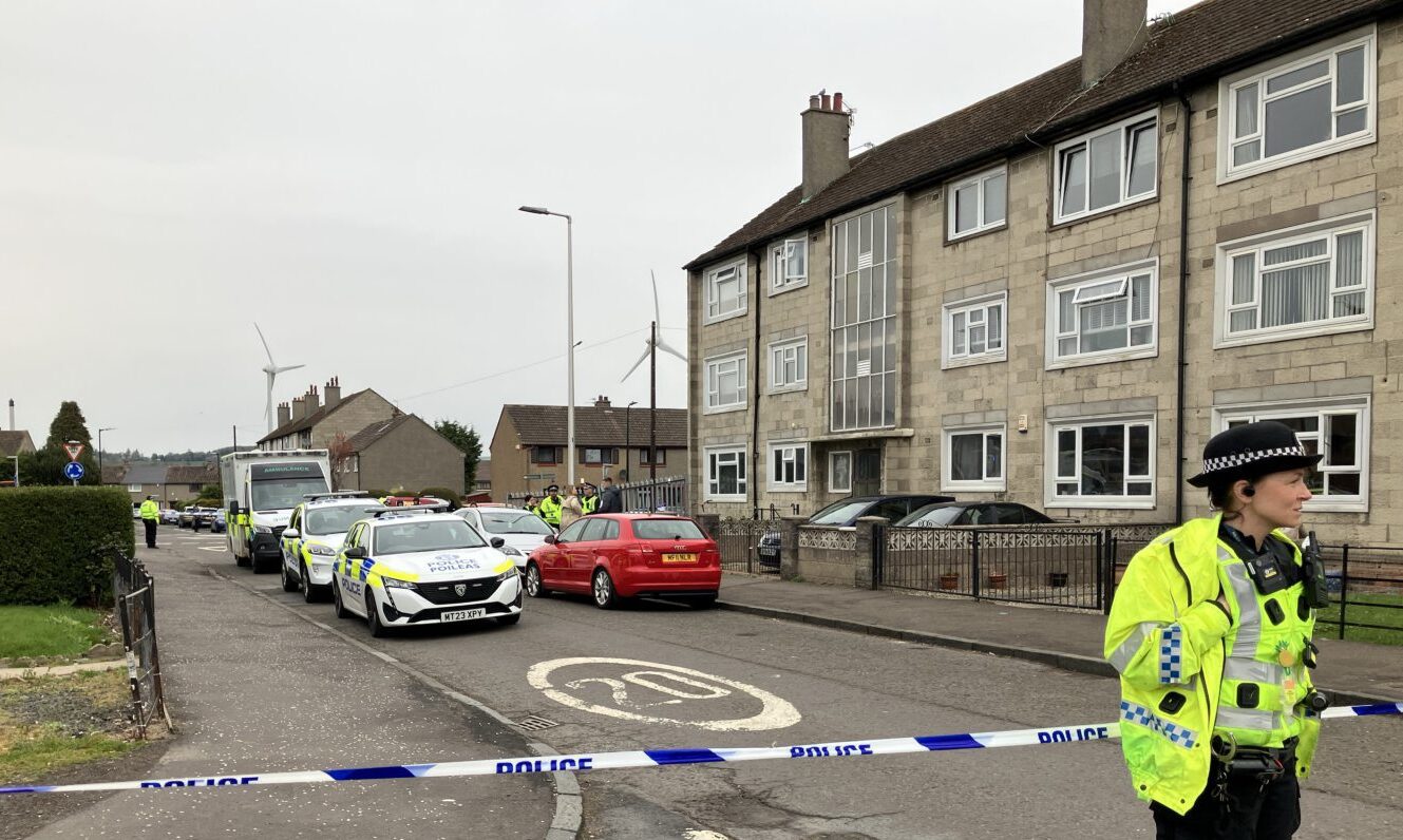 Dundee street lockdown as 7 police vehicles & ambulances present