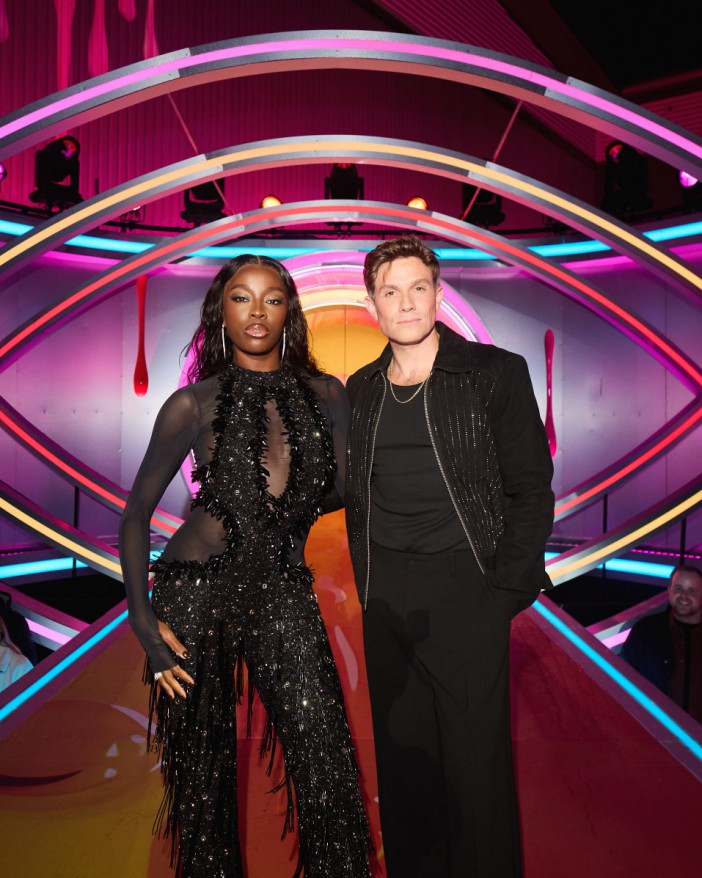 Mandatory Credit: Photo by Sofi Adams/REX/Shutterstock for Big Brother (14758852ce) AJ Odudu and Will Best 'Big Brother' TV Show, Series 2, Live Launch, London, UK - 06 Oct 2024