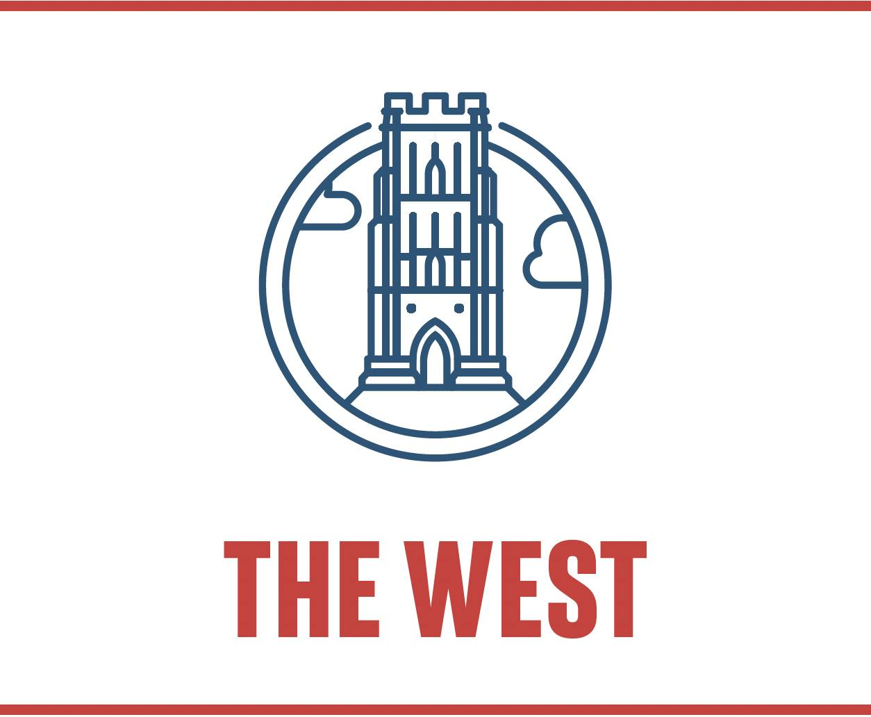 England road trip west graphic