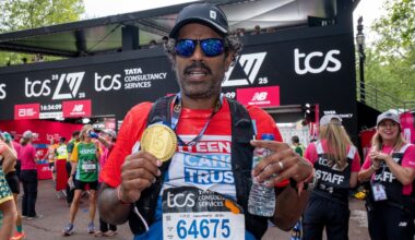 Romesh Ranganathan London Marathon 2025 Finish
