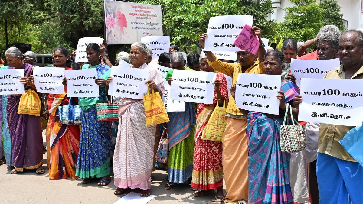 Rural workers in Coimbatore complain of partial employment and pending wages under MGNREGS