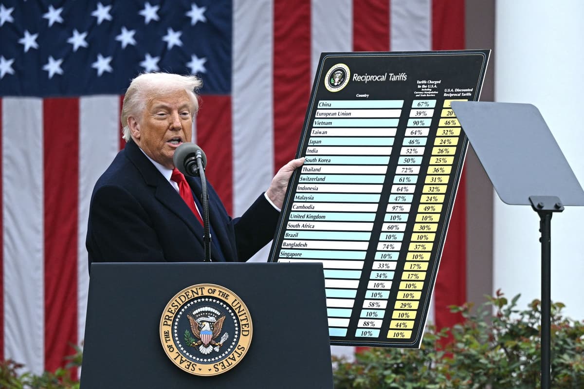 Trump tariffs latest: Donald Trump unveils 10% tariffs on UK imports amid fears of global trade war - London Evening Standard