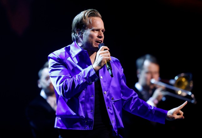 LONDON, ENGLAND - SEPTEMBER 11: Olly Murs performs on stage during the NTAs 2024 at The O2 Arena on September 11, 2024 in London, England. (Photo by John Phillips/Getty Images for the NTA's)