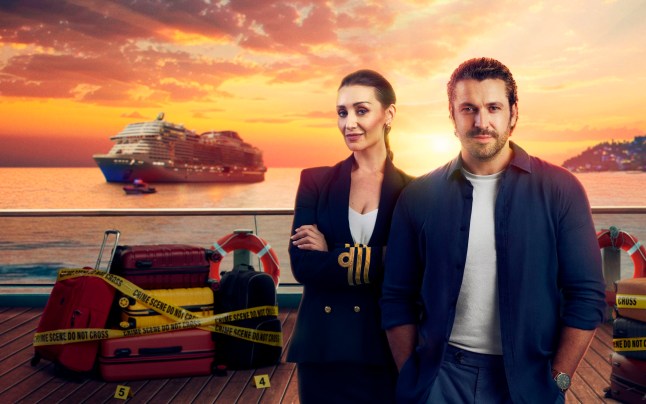 Catherine Tyldesley as Kate and Shayne Ward as Jack in The Good Ship Murder
