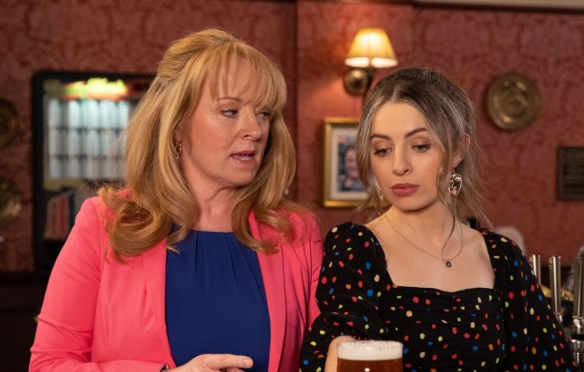Jenny and Daisy in the Rovers in Coronation Street