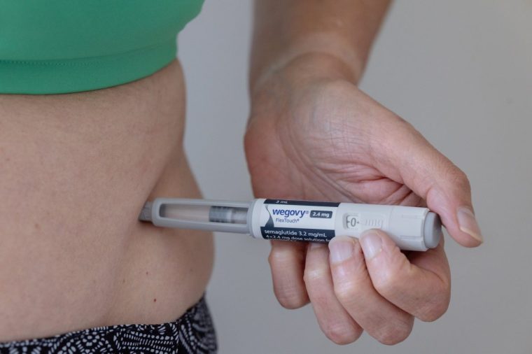 SYDNEY, AUSTRALIA - NOVEMBER 17: Wegovy is produced by pharmaceutical company Novo Nordisk and has been approved for specifically for chronic weight management in adults and adolescents, on November 17, 2024 in Sydney, Australia. (Photo by Steve Christo - Corbis/Corbis via Getty Images)