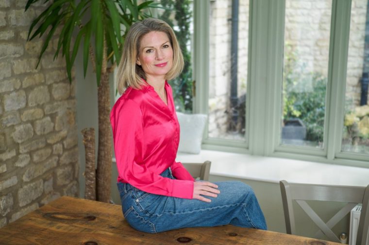 Journalist Antonia Hoyle at home Stamford, Lincolnshire.
