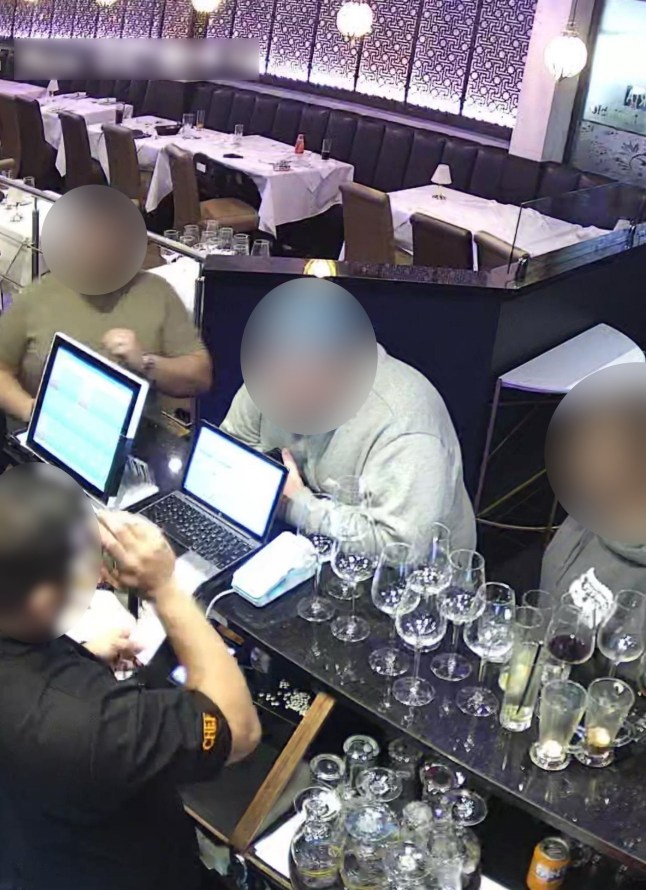PIC FROM Kennedy News and Media (PICTURED: 'SHAMELESS' FAMILY REFUSING TO PAY DUE TO NOT LIKING FOOD IN RESTAURANT)A restaurant manager has slammed customers who refused to pay ?300 bill despite finishing their food and ordering a separate takeaway. Faheem Ahmed shared CCTV images of the customers who claimed they did not like the food after they dined at Jumeira Indian Restaurant in Staplehurst, Kent [March 16th]. The group, consisting of four adults and four children, reportedly claimed they were happy with their food throughout the evening as waiters did regular check-backs.DISCLAIMER: While Kennedy News and Media uses its best endeavours to establish the copyright and authenticity of all pictures supplied, it accepts no liability for any damage, loss or legal action caused by the use of images supplied and the publication of images is solely at your discretion. SEE KENNEDY NEWS COPY - 0161 697 4266