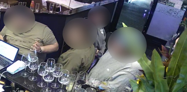 PIC FROM Kennedy News and Media (PICTURED: 'SHAMELESS' FAMILY REFUSING TO PAY DUE TO NOT LIKING FOOD IN RESTAURANT)A restaurant manager has slammed customers who refused to pay ?300 bill despite finishing their food and ordering a separate takeaway. Faheem Ahmed shared CCTV images of the customers who claimed they did not like the food after they dined at Jumeira Indian Restaurant in Staplehurst, Kent [March 16th]. The group, consisting of four adults and four children, reportedly claimed they were happy with their food throughout the evening as waiters did regular check-backs.DISCLAIMER: While Kennedy News and Media uses its best endeavours to establish the copyright and authenticity of all pictures supplied, it accepts no liability for any damage, loss or legal action caused by the use of images supplied and the publication of images is solely at your discretion. SEE KENNEDY NEWS COPY - 0161 697 4266
