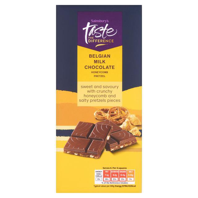 sainsbury's Belgian Milk Chocolate Honeycomb Pretzel