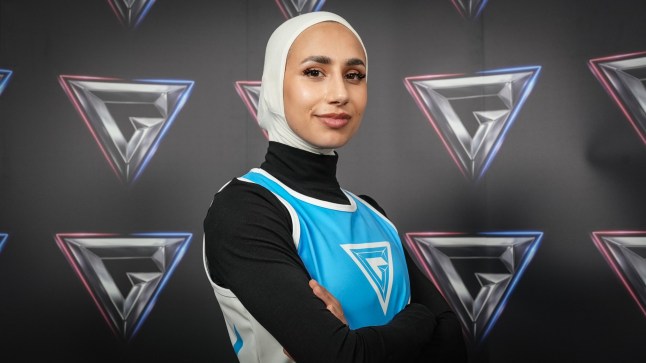 EMBARGOED TO 1900 SATURDAY APRIL 5 For use in UK, Ireland or Benelux countries only Undated BBC handout photo of Aneila Afsar. A leg injury has forced Gladiators contestant Zavia Hill out of the competition after they made the final. Her place will be taken by the fastest female runner-up from the semi-finals, Aneila Afsar, a supply teacher also from Manchester, who has broken barriers as the 
