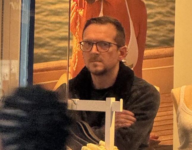 Jeremy Forrest looking nervous in Hollister.