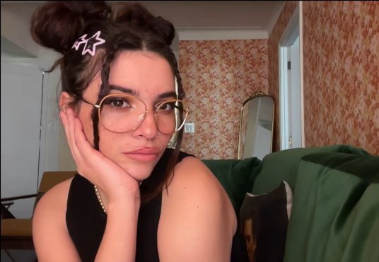David Bowie's daughter Lexi poses for a photo