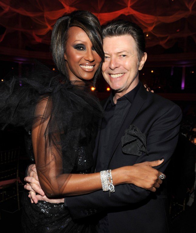 Iman and David Bowie at Hammerstein Ballroom