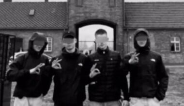 Fury after students make neo-Nazi gesture at Auschwitz and post pictures online | News World