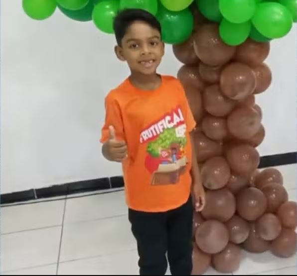 Lu?s Fernando Rocha Silva, 7 years old, died in the early hours of this Thursday April 17 2025