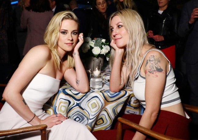 BEVERLY HILLS, CALIFORNIA - MARCH 07: (L-R) Kristen Stewart and Dylan Meyer attend The Hollywood Reporter Nominees Night presented by IHG Hotels and Resorts at Spago on March 07, 2022 in Beverly Hills, California. (Photo by Sara Jaye/Getty Images for IHG Hotels and Resorts)