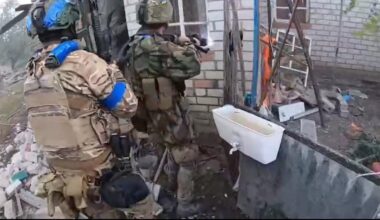 The moment British volunteer is shot during an ambush on Russian troops in Kursk