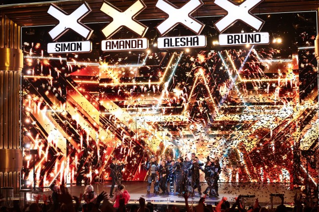 Editorial use only. No book publishing. Mandatory Credit: Photo by Dymond/Thames/Shutterstock (15267619be) Amanda Holden chooses The Blackouts as her Golden Buzzer act which sends them straight through to the final 'Britain's Got Talent' TV Show, Series 18, Semi-Final 1, Episode 9, London, UK - 26 Apr 2025