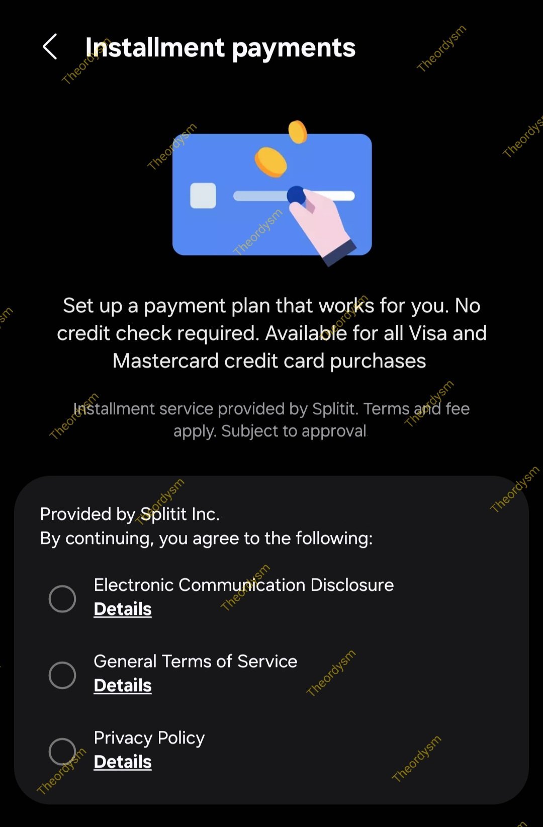 samsung wallet installment payments introduction internal testing leak