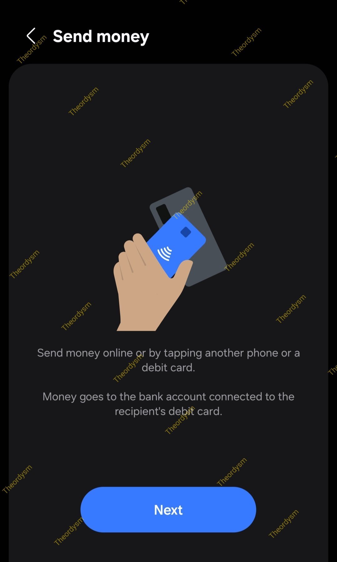 samsung wallet send money tap nfc introduction internal testing leak