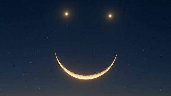 Skygazers based in the United States will need to have a clear view of a cosmic smiley face(X)
