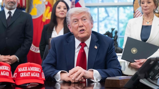 US President Donald Trump said that it has been "harder" to deal with his Ukrainian counterpart Volodymyr Zelensky. (AFP)