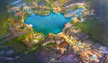 An artists rendering of the new Universal park in the UK.