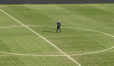 Unseen moment Celtic boss Brendan Rodgers wanders pitch and talks to groundsman as St Johnstone loss leaves him furious