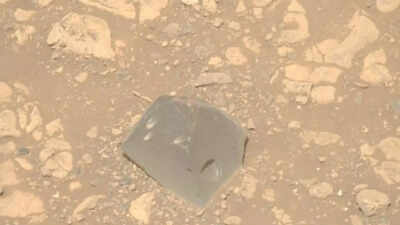 Alien remains? Nasa's Perseverance rover spots skull-shaped structure on Mars