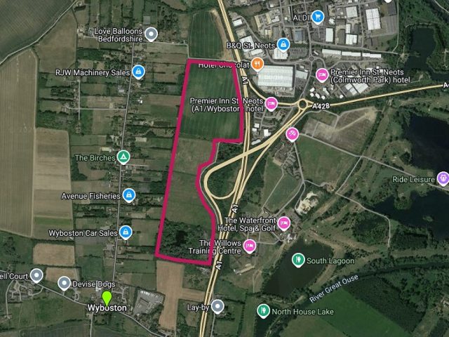 Approximate boundary for the proposed Bedford Gateway
