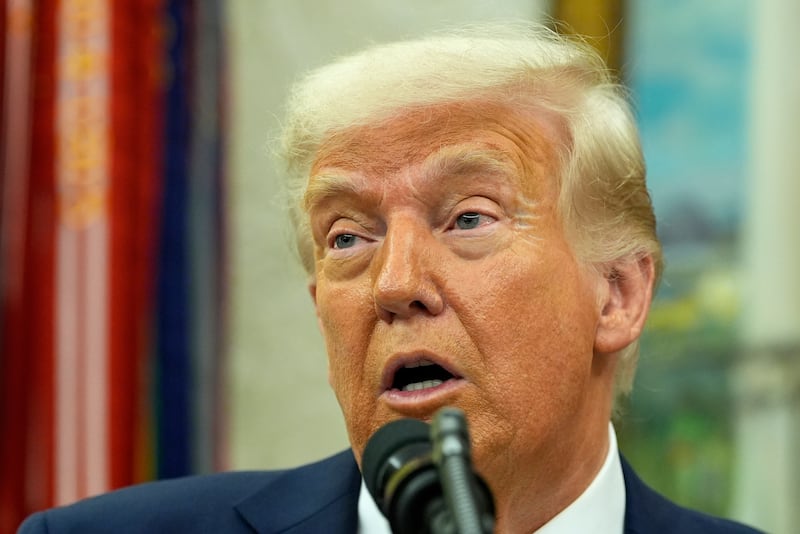 US President Donald Trump said negotiations were ‘coming to a head’ (Alex Brandon/AP)