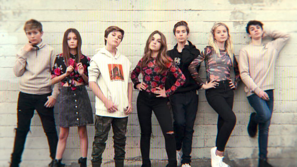 a group of kids from piper rockelles squad including jentzen ramirez