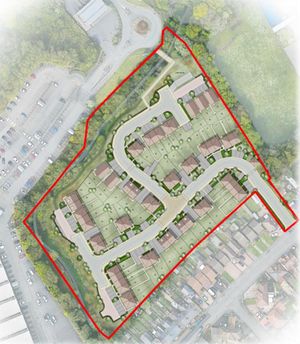 The proposed layout of a 60-home plan next to the M5 in Oldbury. The homes would be built on a 100-year-old wildlife corridor that was protected following a campaign by locals to stop warehouses being built on the green space. Pic: Countryside Homes.
