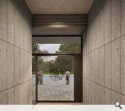 Original granite panels will be re-exposed in deference to the building