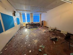 Interior of the former Trittiford Learning Centre, in Trittiford Road, Moseley, Birmingham.