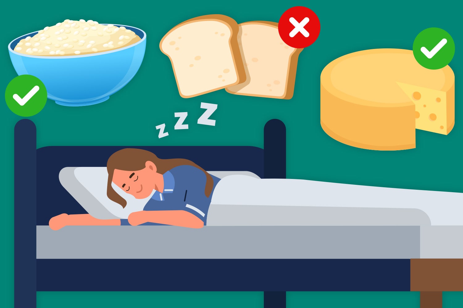 The 5 best foods to eat before bed for a better night’s sleep - as expert warns white bread and chicken among the worst