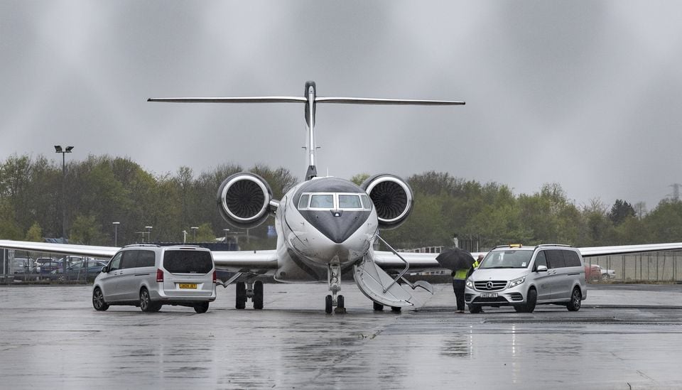 Rory McIlroy arrives home to Northern Ireland on April 18th 2025 (Photo by Kevin Scott)