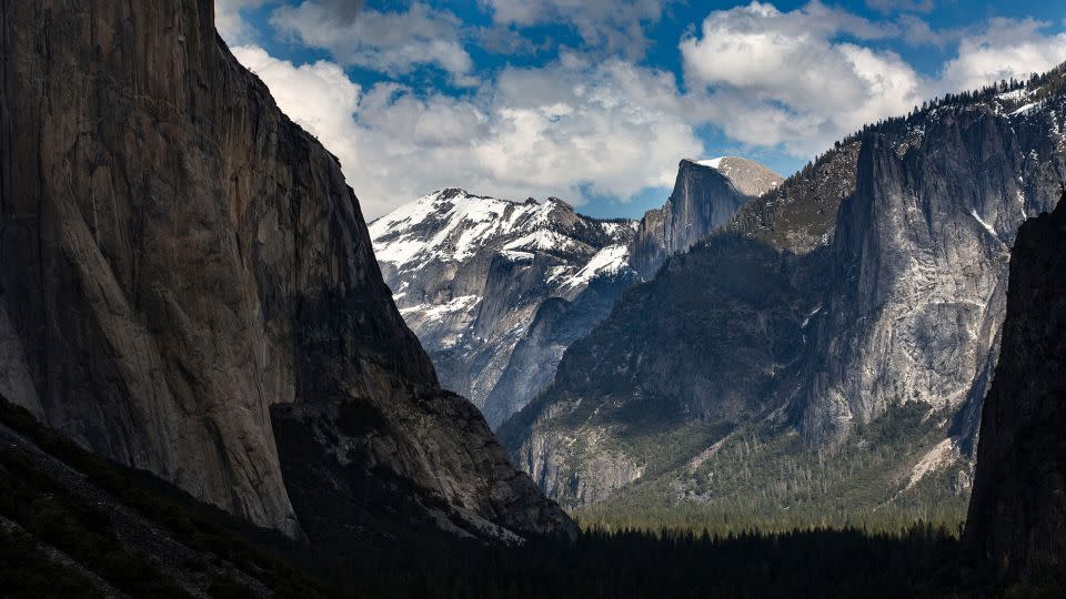By looking at earthquake data and imaging deep rock deformations, scientists found Earth’s crust is peeling away beneath the Sierra Nevada's central region, which includes Yosemite National Park (seen above). - George Rose/Getty Images