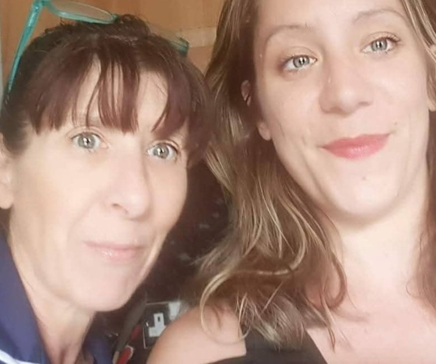 Amy Evans and her mother, Kathleen Moore.